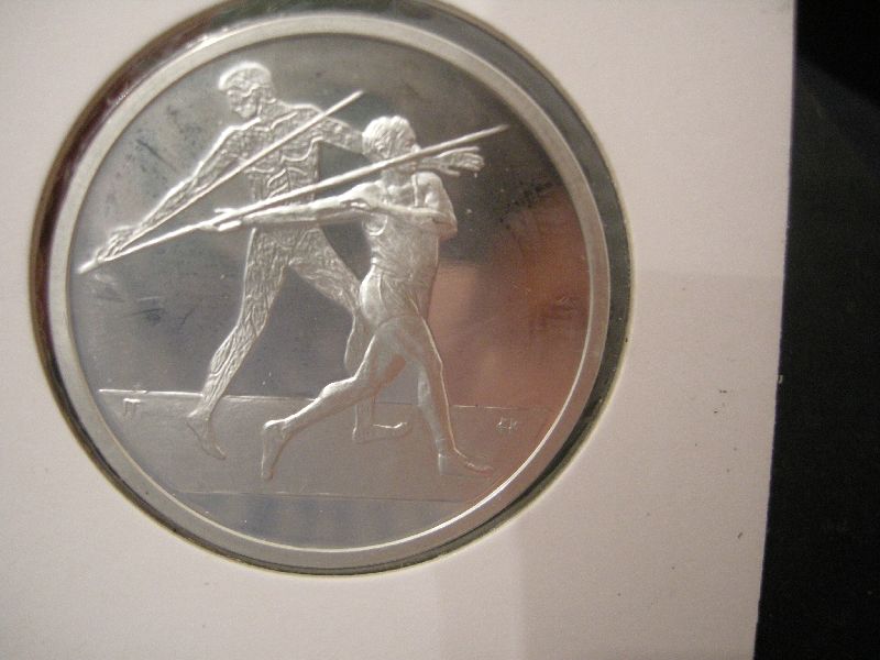 (afbeelding voor) 10 Euro Griekenland 2003 Speerwerpen proof